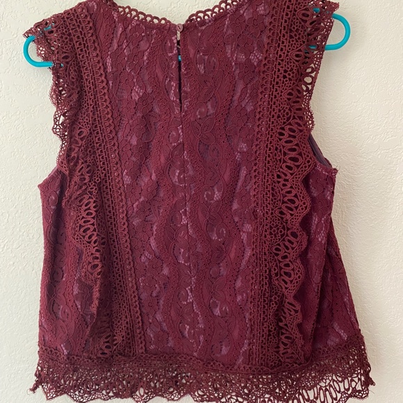 Wine Lace Tank - Picture 2 of 4
